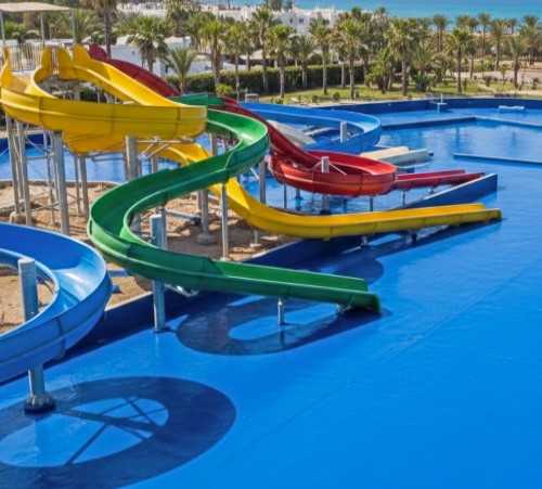 poliurea aplicada a parque acuático en valencia